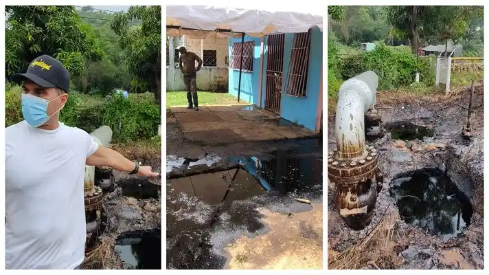 ¡DERRAME PETROLERO! El crudo llegó hasta las viviendas en un caserío en Anzoátegui