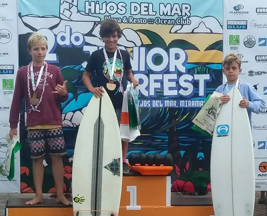 El semillero del surf sumó más podios en el circuito argentino