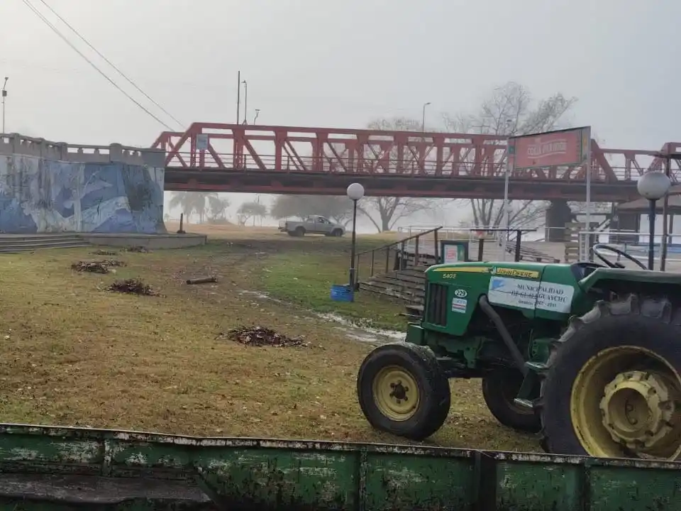 Realizaron tareas de limpieza y mantenimiento en el sector del Puente y barrio Don Pedro