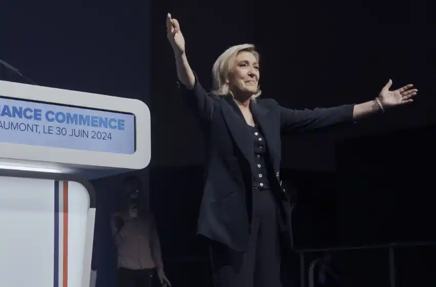 Marine Le Pen es la referente de la Agrupación Nacional (RN) que se impuso en las elecciones legislativas en Francia.