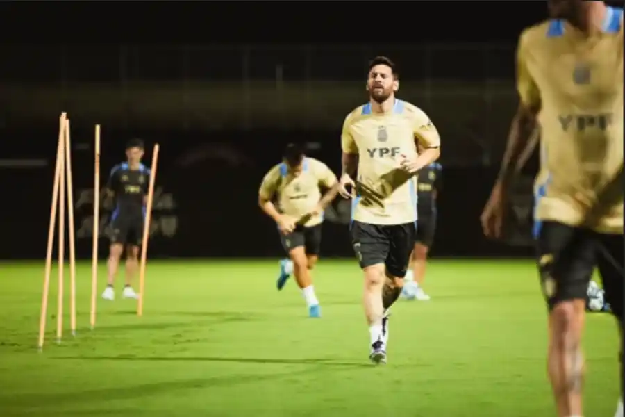Con ausencias, Argentina tuvo su primer entrenamiento en Miami