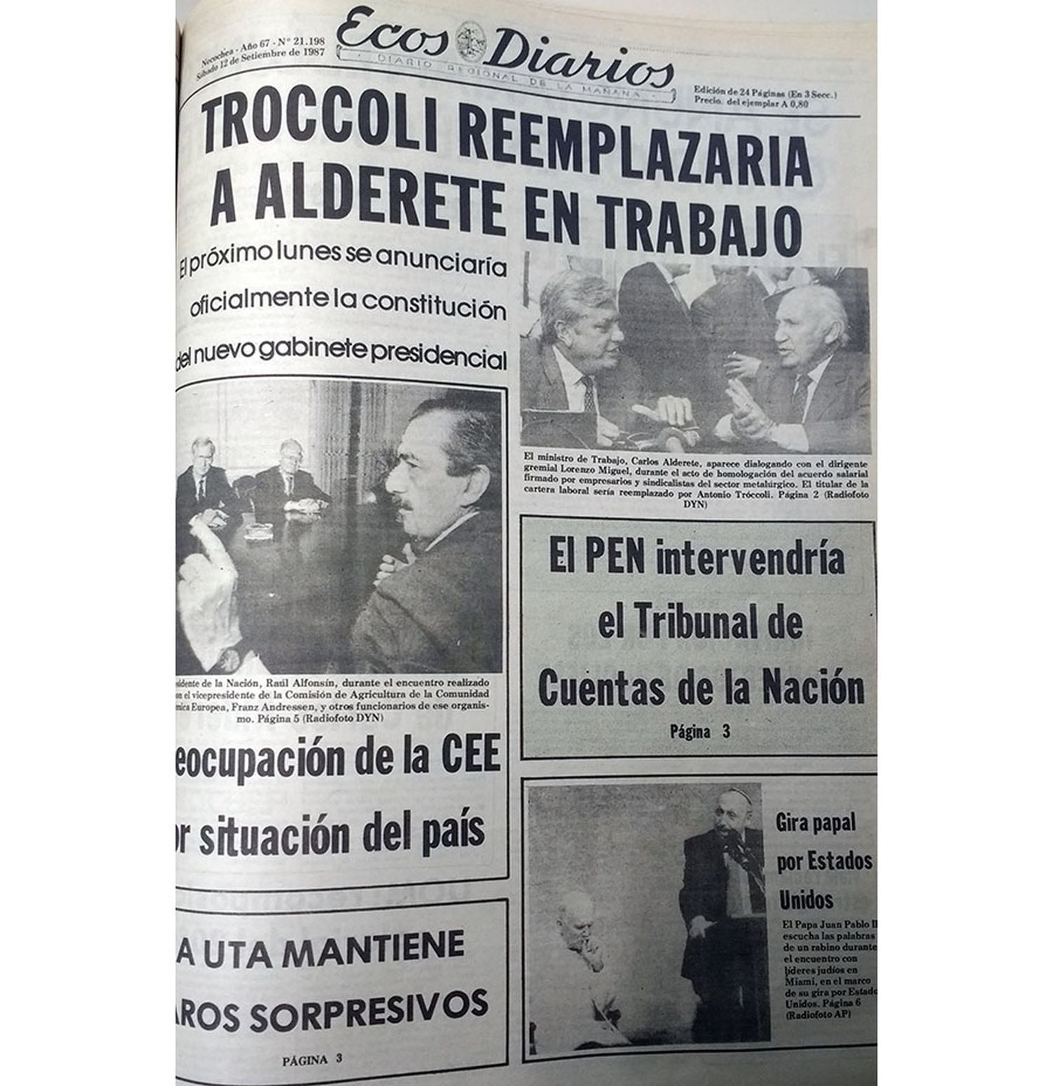 Sábado 12 de septiembre de 1987