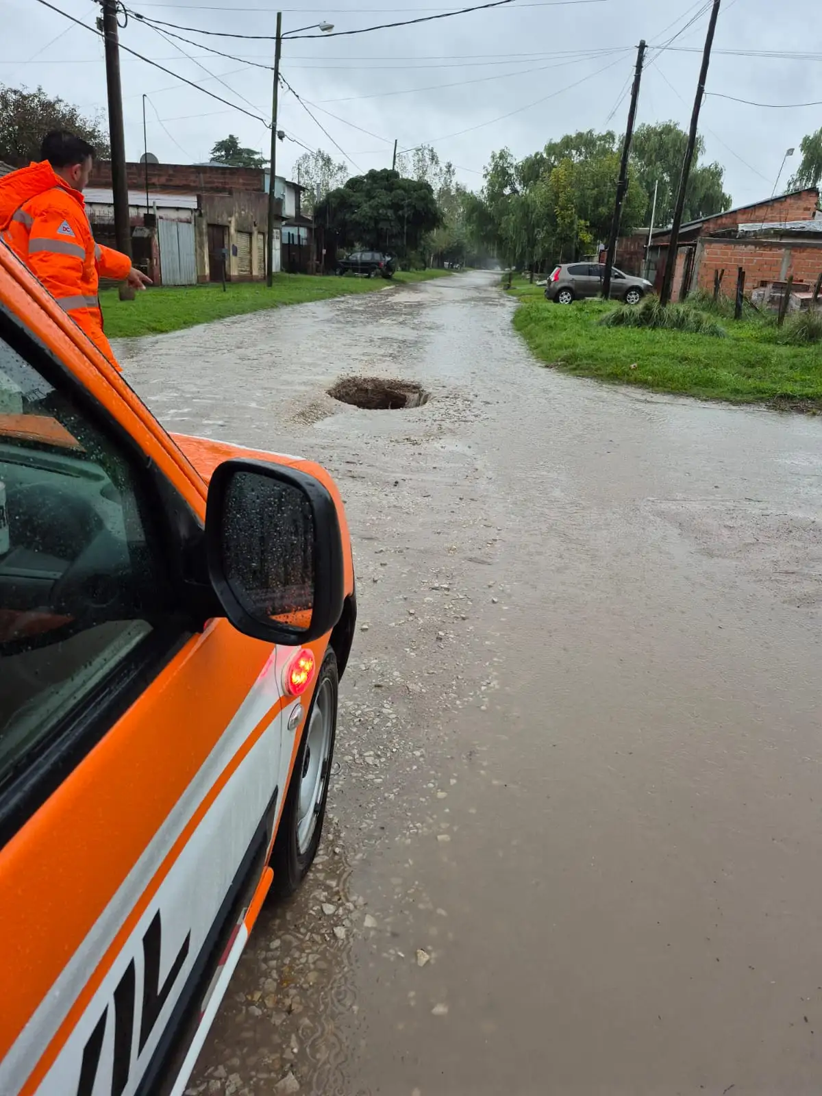 Una de las esquinas más complicadas durante el temporal.