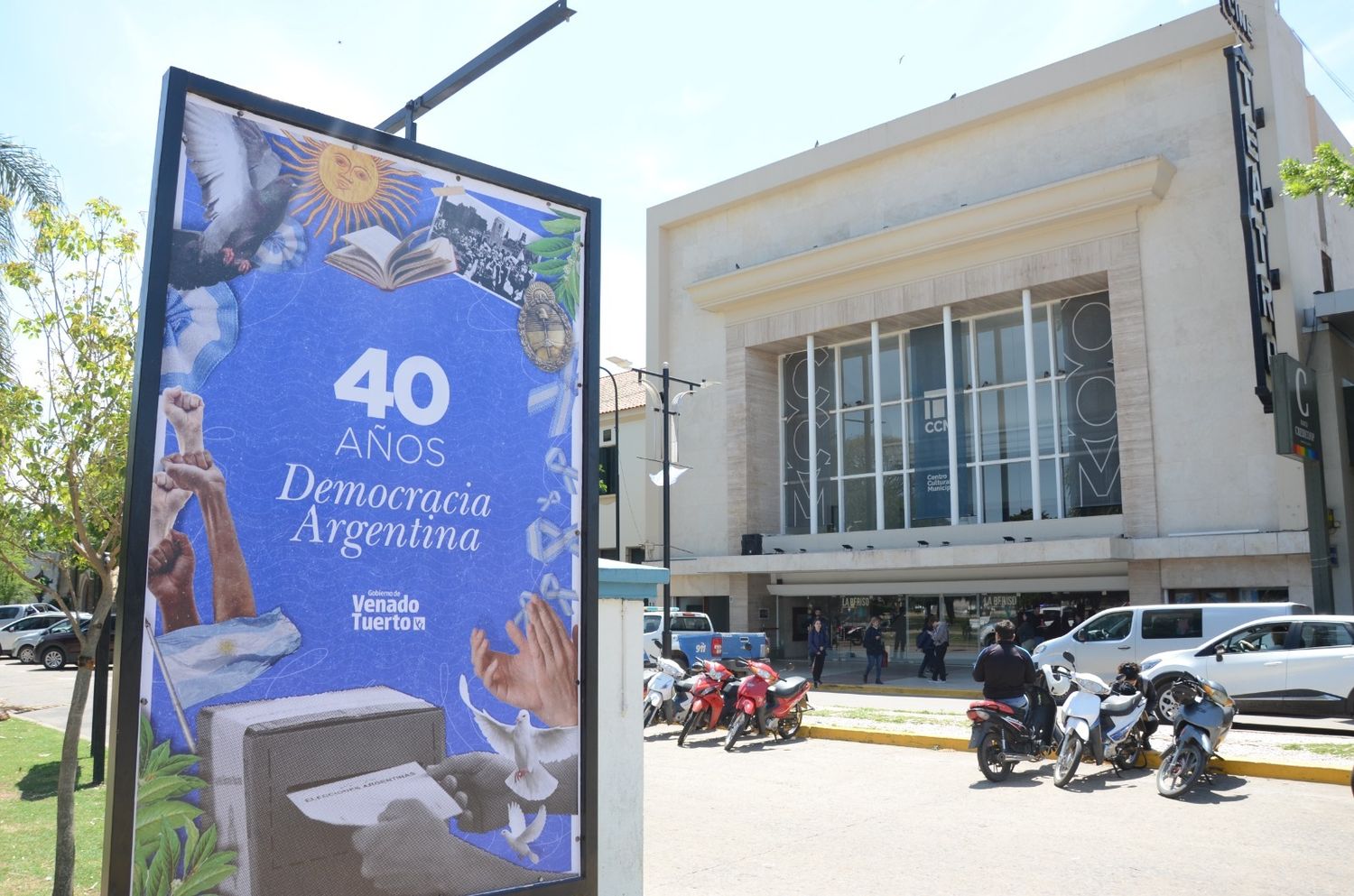 Una intervención para poner en valor los 40 años de democracia argentina