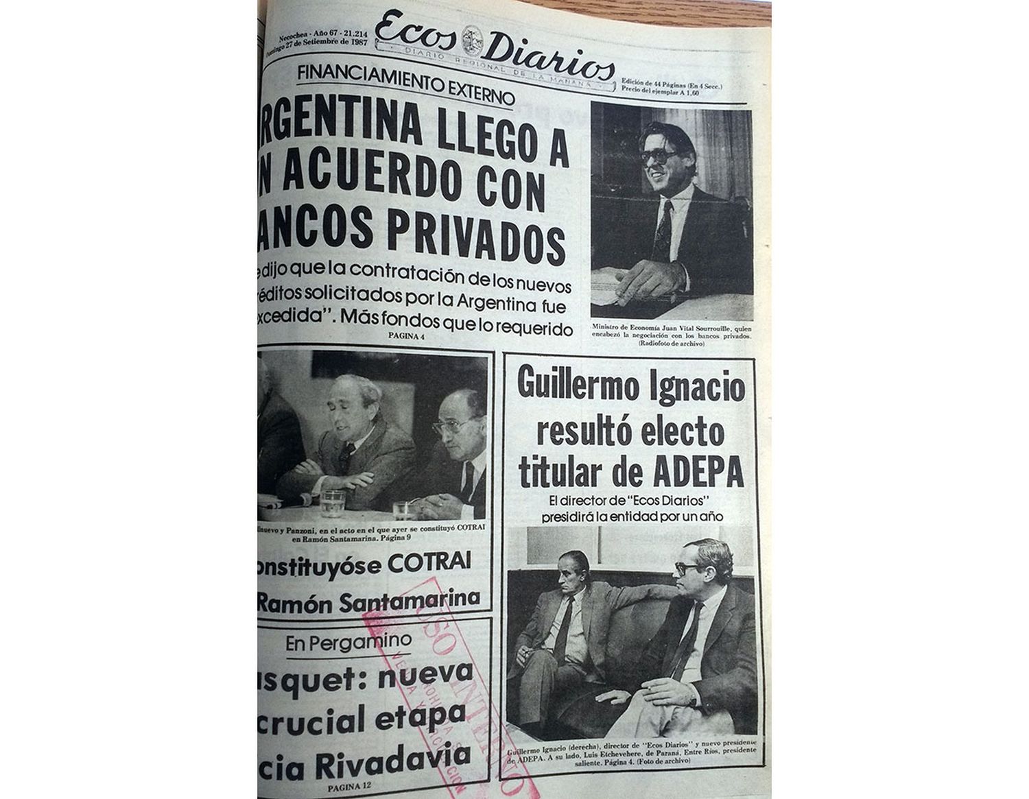 Domingo 27 de septiembre de 1987