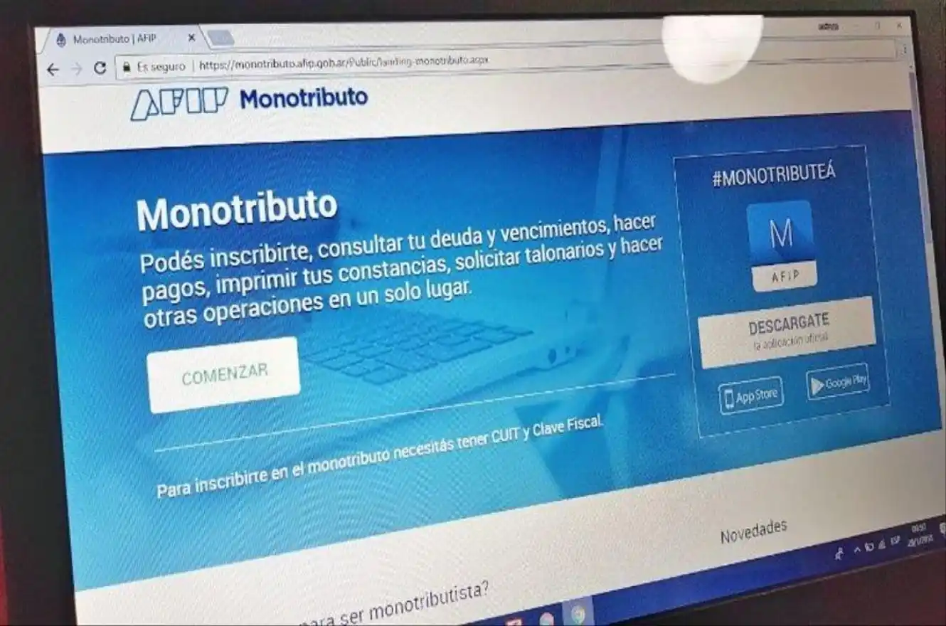 La AFIP anunció que ningún monotributista será dado de baja de oficio del régimen por la falta de pago de sus obligaciones durante los períodos de mayo, junio y julio..jpg