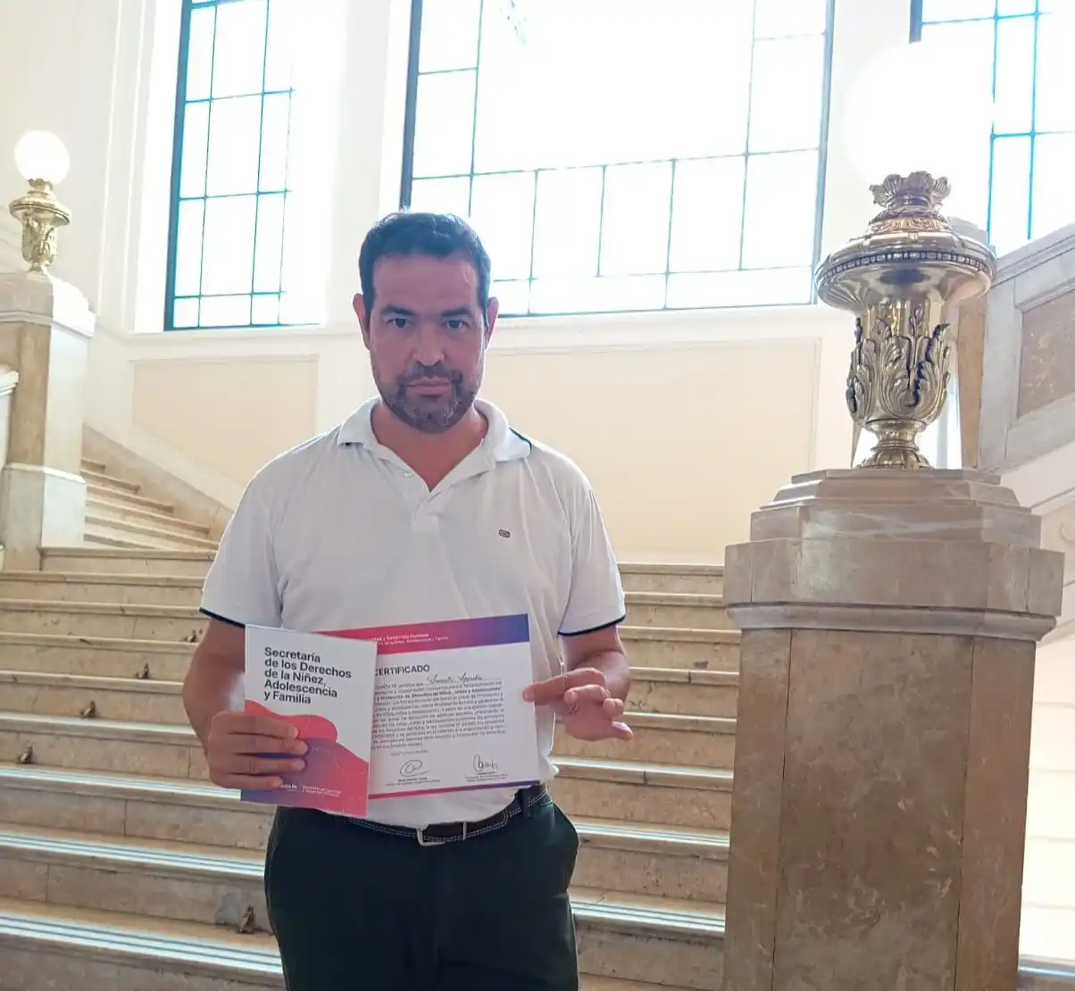 Cristian Vincenti, presidente comunal de Sancti Spiritu.