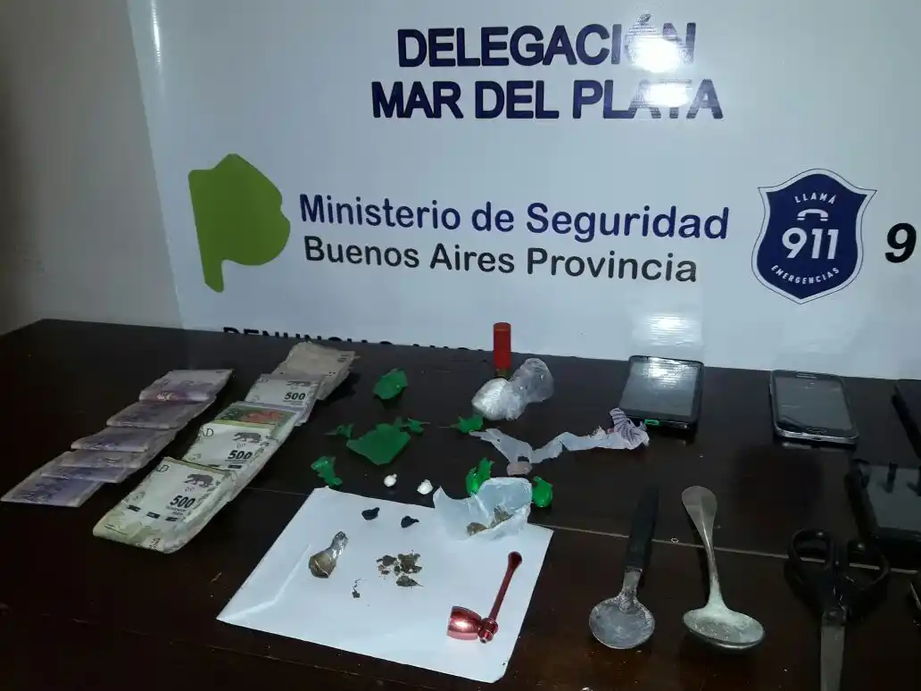 Cayó una pareja que vendía marihuana y cocaína en Batán
