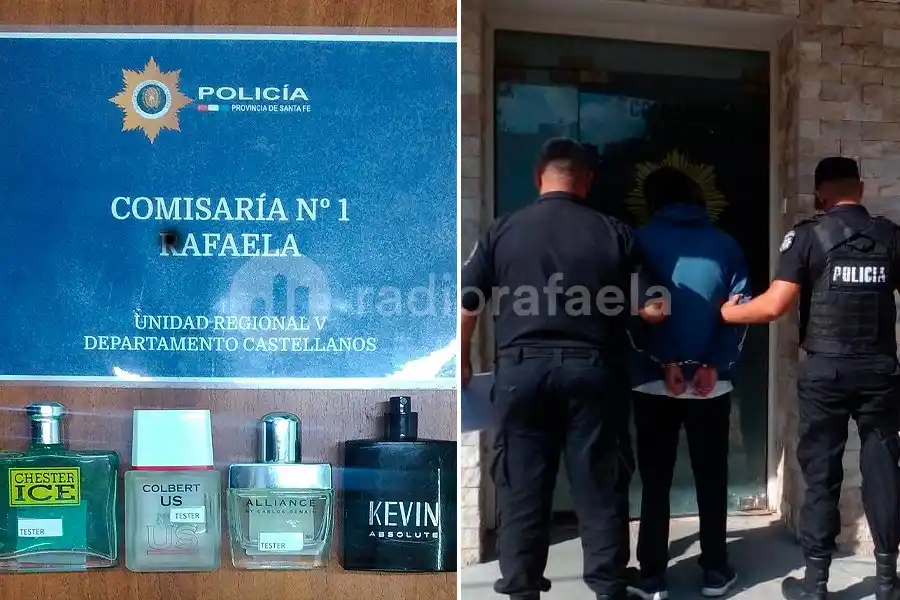 Detuvieron a un “ladrón de perfumes” en el centro de Rafaela