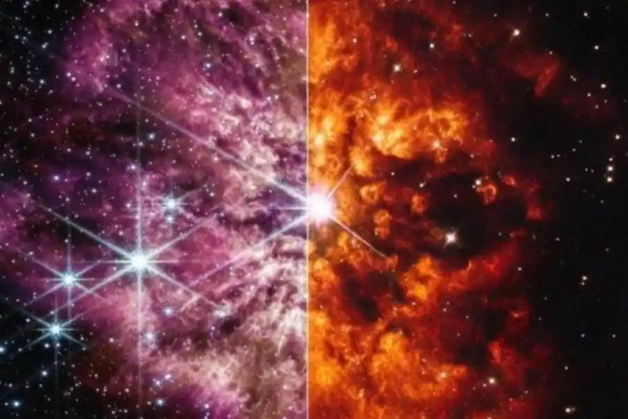 Sorprendente: así se ve una rara estrella moribunda capturada en el telescopio espacial James Webb