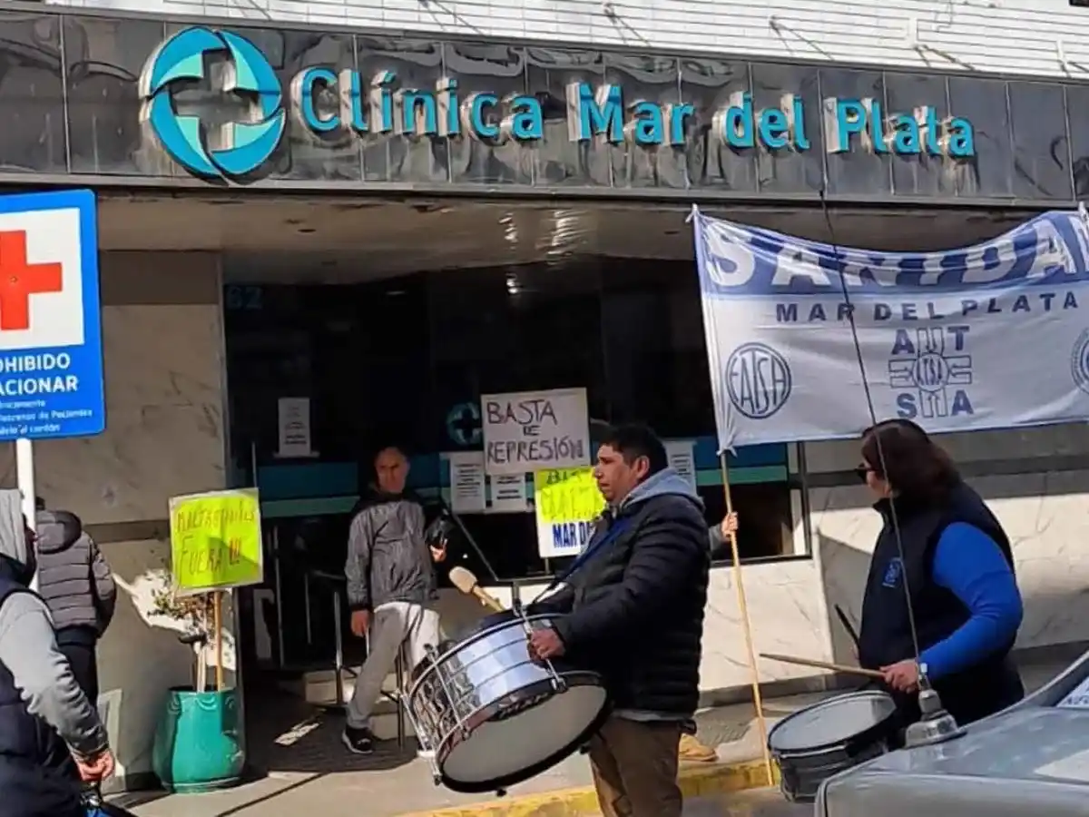 Trabajadores de la Clínica Mar del Plata iniciaron una retención de tareas por la falta de pago del aguinaldo