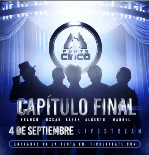 En ticketplate están a la venta las entradas para el concierto de A.5.