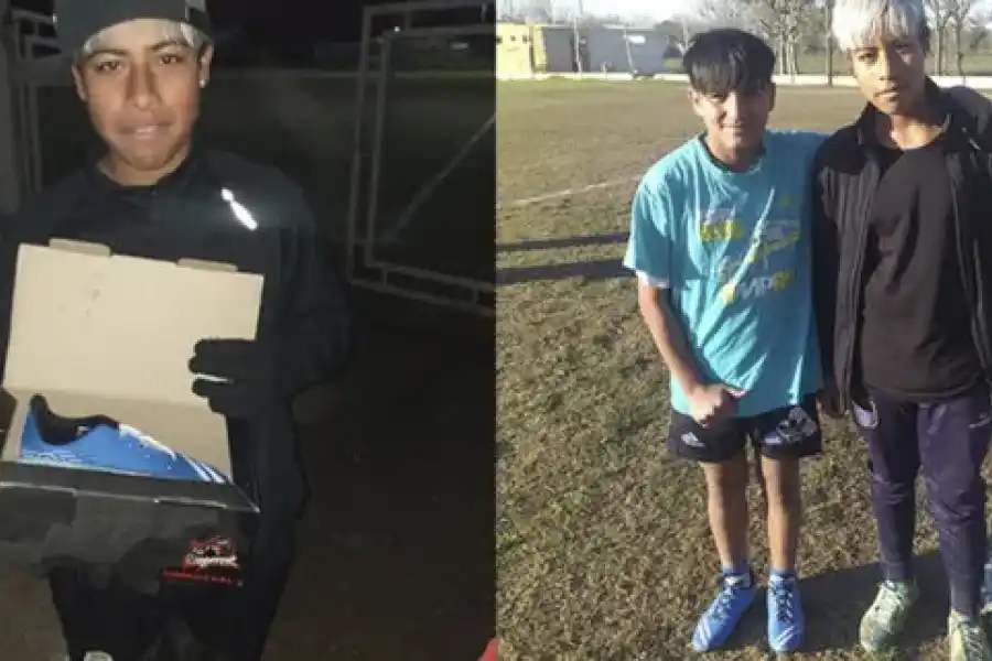 "Tomá Gabi, te regalo los botines nuevos, los míos todavía sirven"