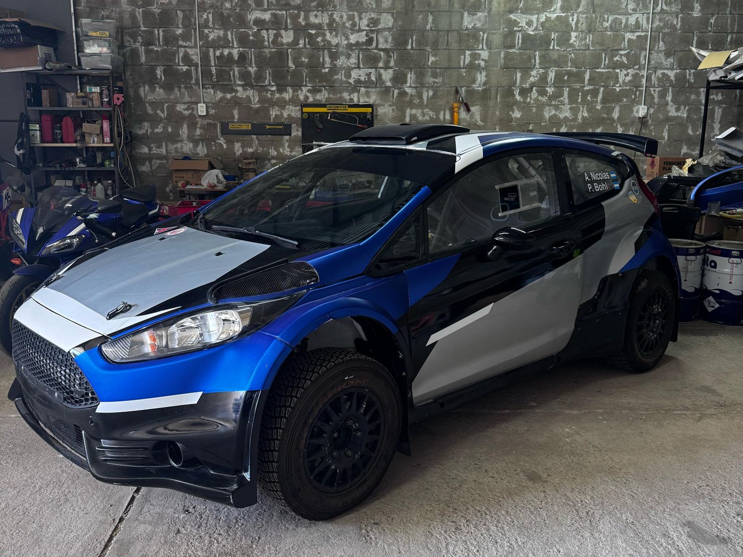 El Ford Fiesta Rally5 que Sergio Ribodino manejará durante el 2025.