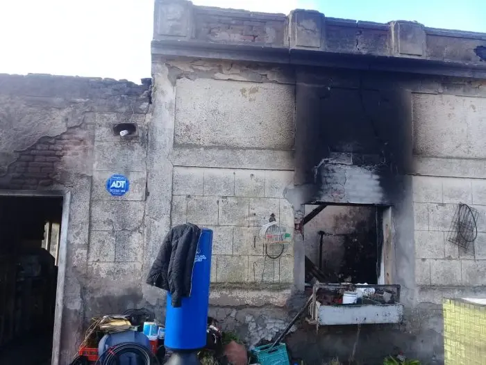 Se incendió una vivienda