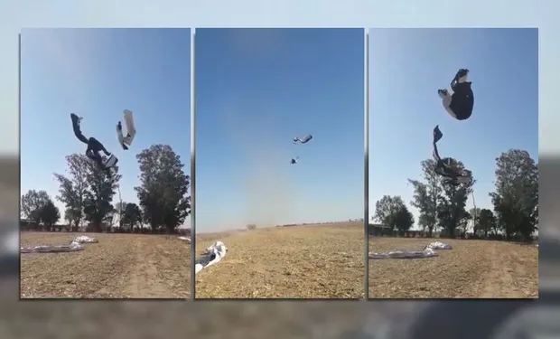 Asombro en un campo de Córdoba por un silo bolsa "volador"