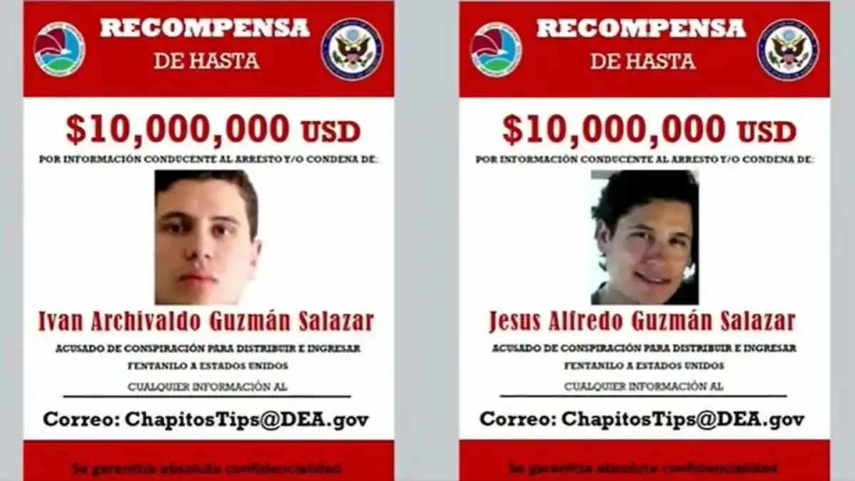 La jugosa recompensa que ofrece EE.UU. por «Los Chapitos»