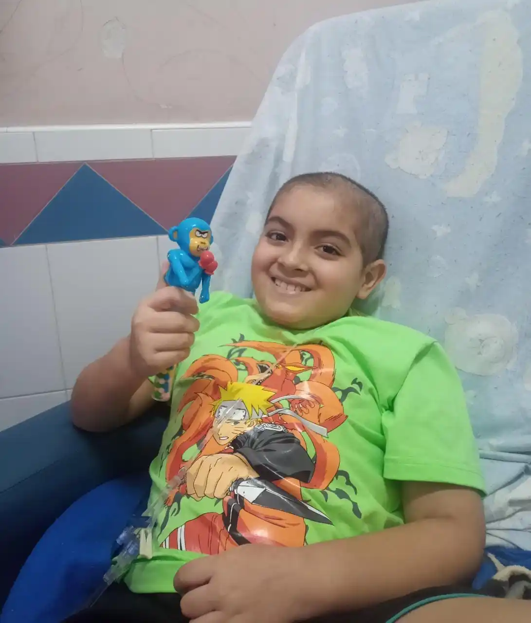 Alejo, el chiquito de 9 años que pelea contra la leucemia