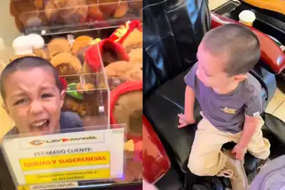 ¡Desesperante!: un niño quedó atrapado en máquina de peluches en Guadalajara
