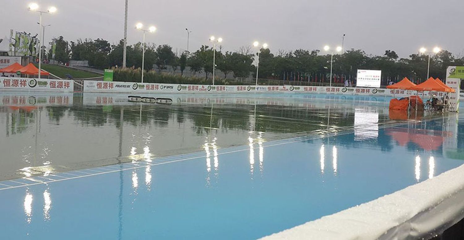 También llovió hasta en la China