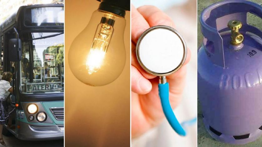 Febrero llega con más aumentos: Luz, transporte, prepagas y garrafas