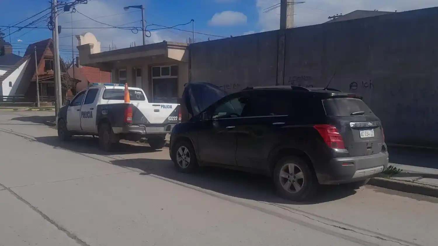 El vehículo secuestrado