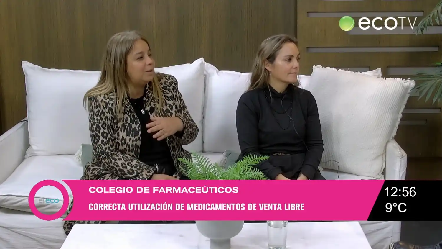 Silvina Calvi y María José Sánchez (tesorera) del Colegio de Farmacéuticos