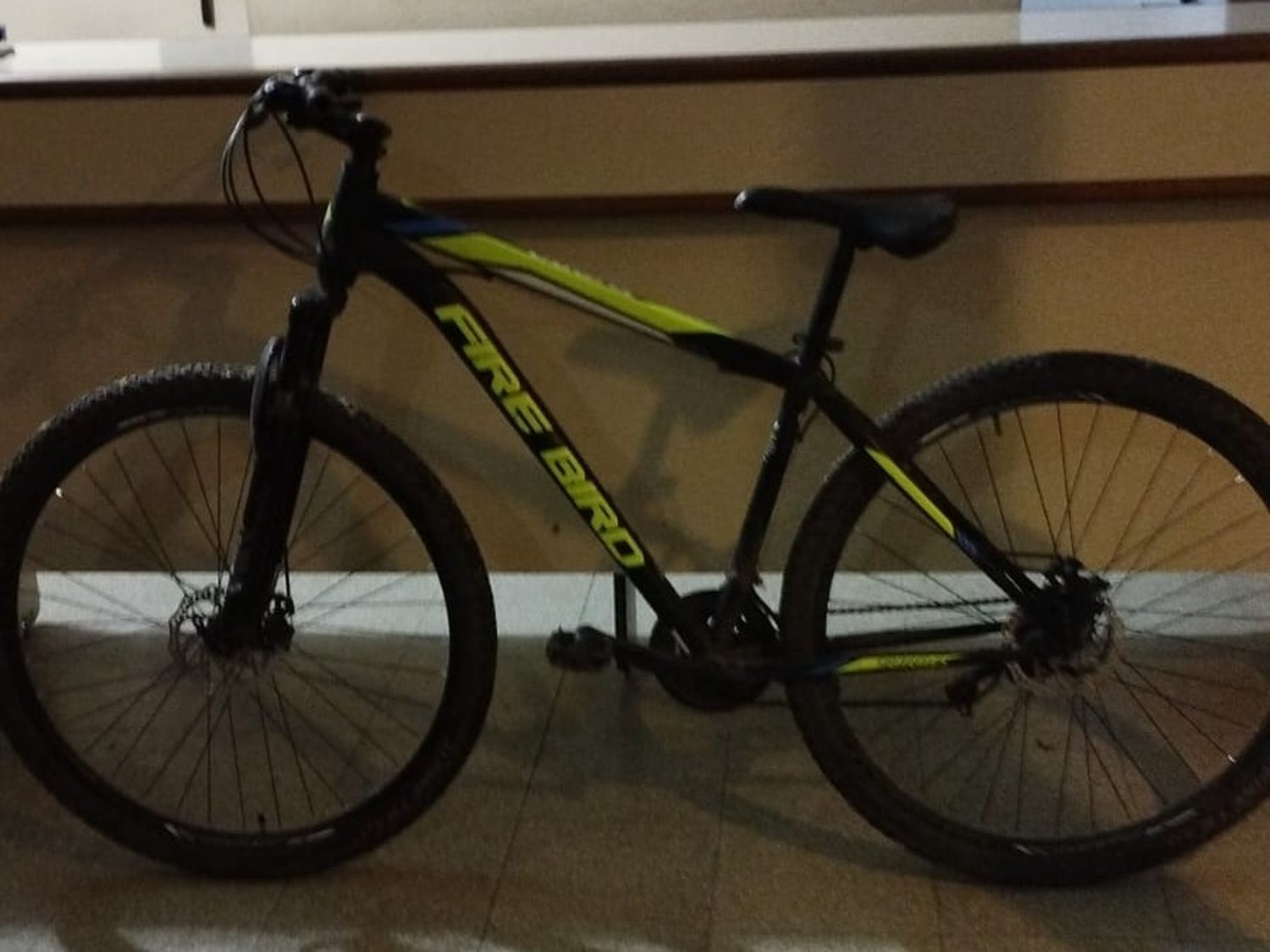 La bicicleta recuperada por los agentes.