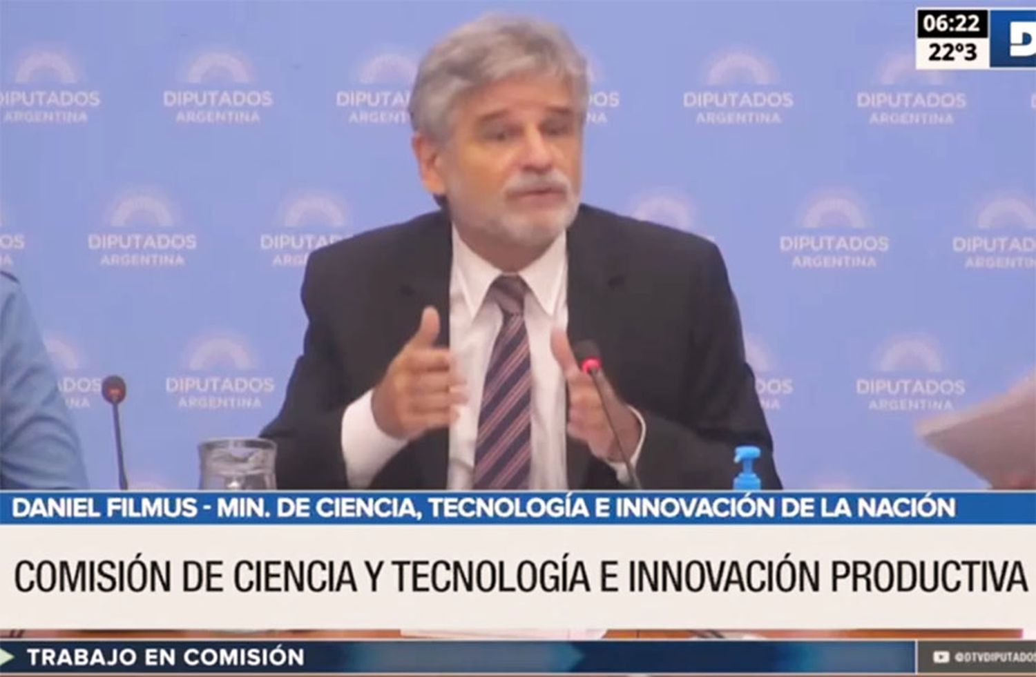 Daniel Filmus expuso ante Diputados sobre el Plan Nacional de Ciencia 2030