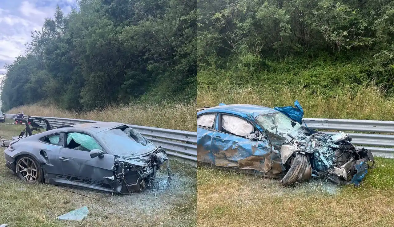 El “Infierno Verde” no perdona: Porsche GT3 RS y BMW M2 quedan destrozados