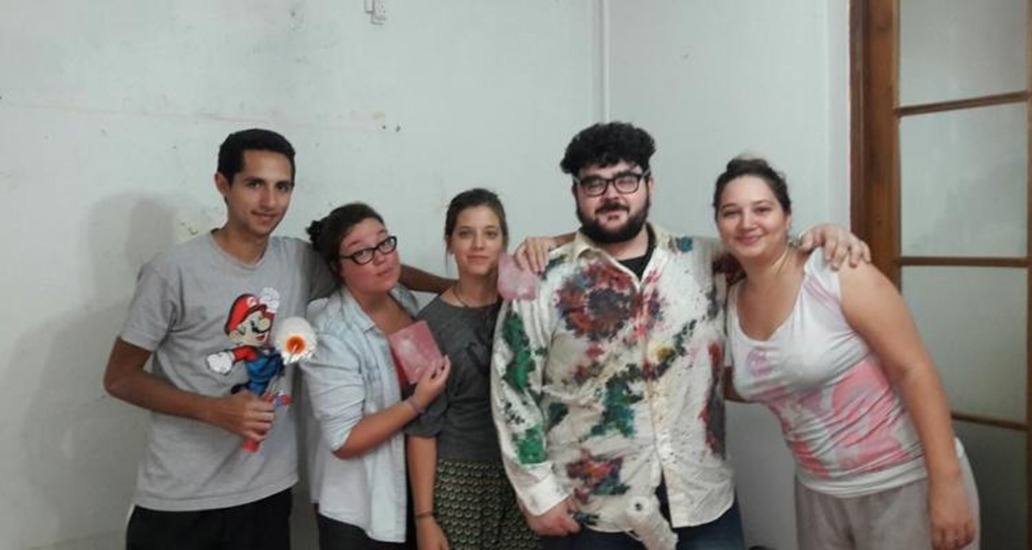 Alumnos del Conservatorio pintaron las instalaciones