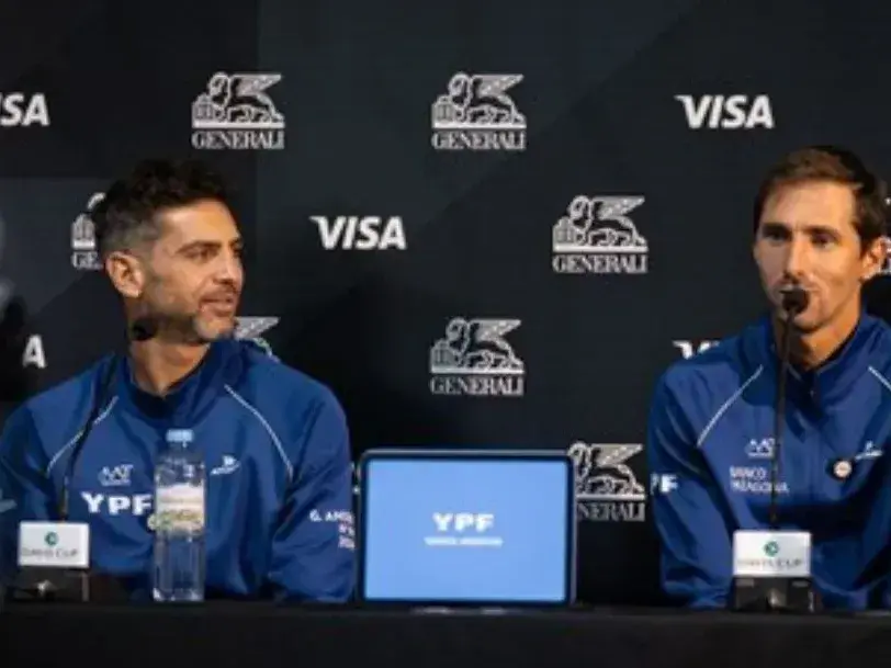 Andrés Molteni y Guido Andreozzi, el dobles argentino en Neuquén ante Turquía.