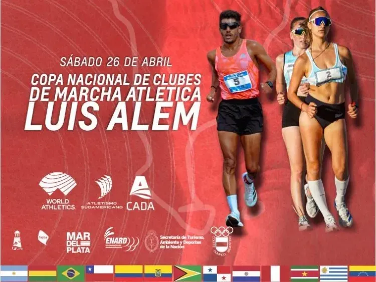 La Copa Nacional de Marcha Atlética se disputará el 26 de abril.