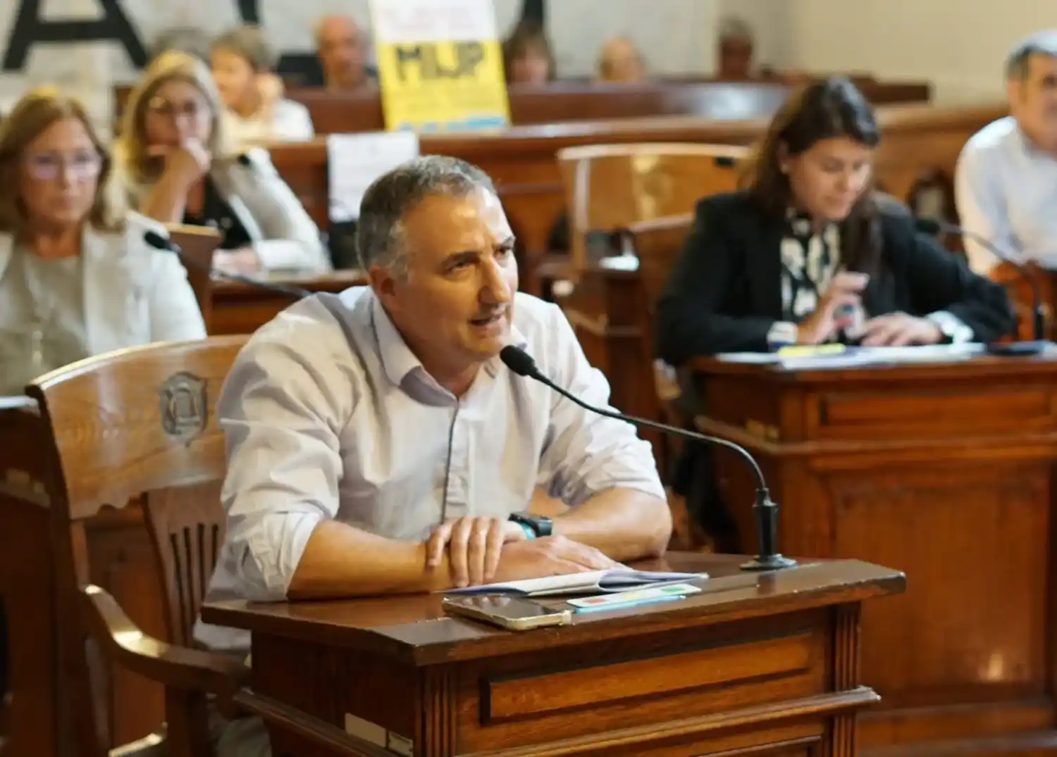 El concejal de Acción Tandilense - La Libertad Avanza (LLA), Gonzalo Santamarina.