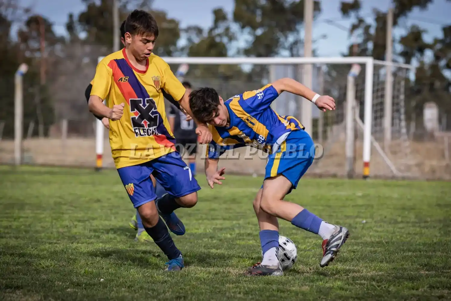 Unión recibió el sábado a Echegoyen en Octava y Séptima (Foto Ale Zygal)