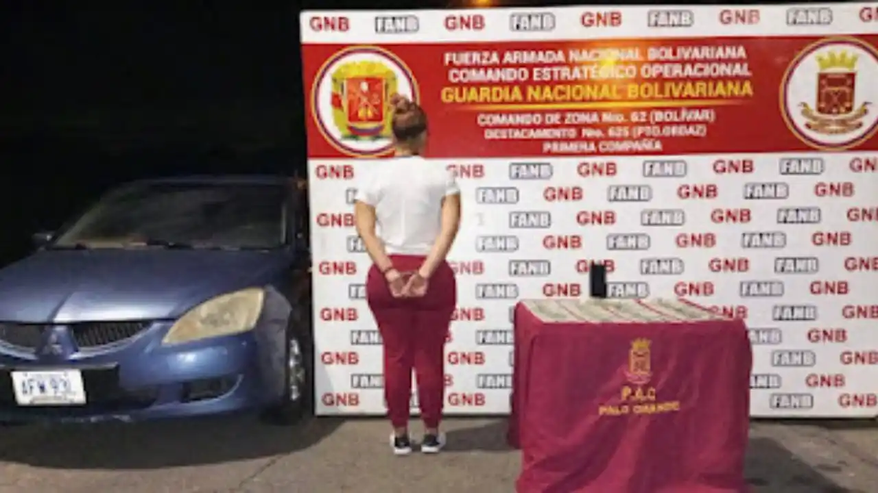 Capturaron a una mujer que cargaba 28 mil dólares en el estado Bolívar