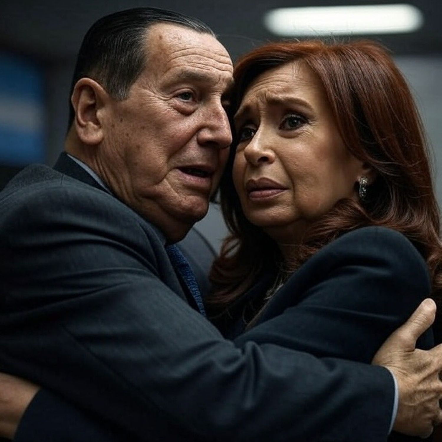 Pánico. Cristina Kirchner y Juan Perón, juntos para ganar en septiembre.