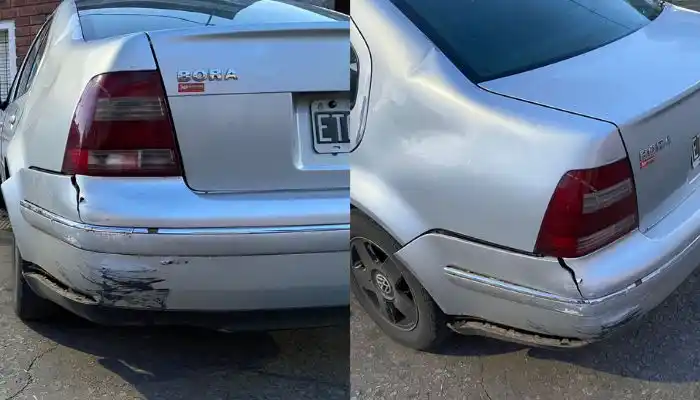 Busca a la persona que le chocó el auto