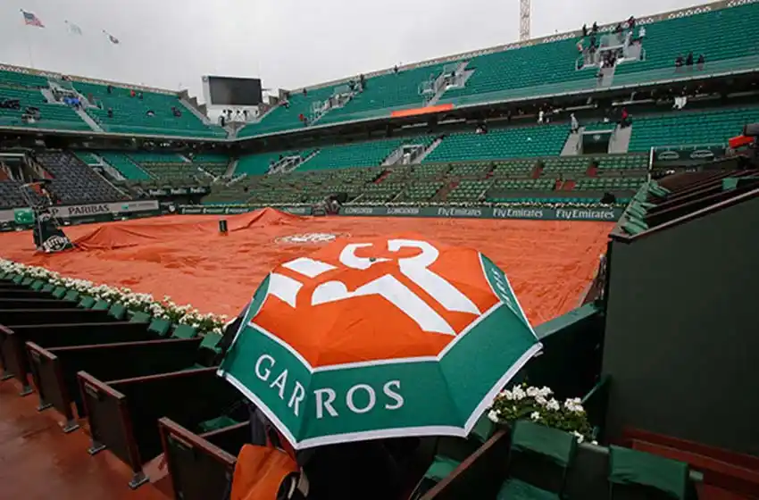 Se postergó Roland Garros por el mal clima