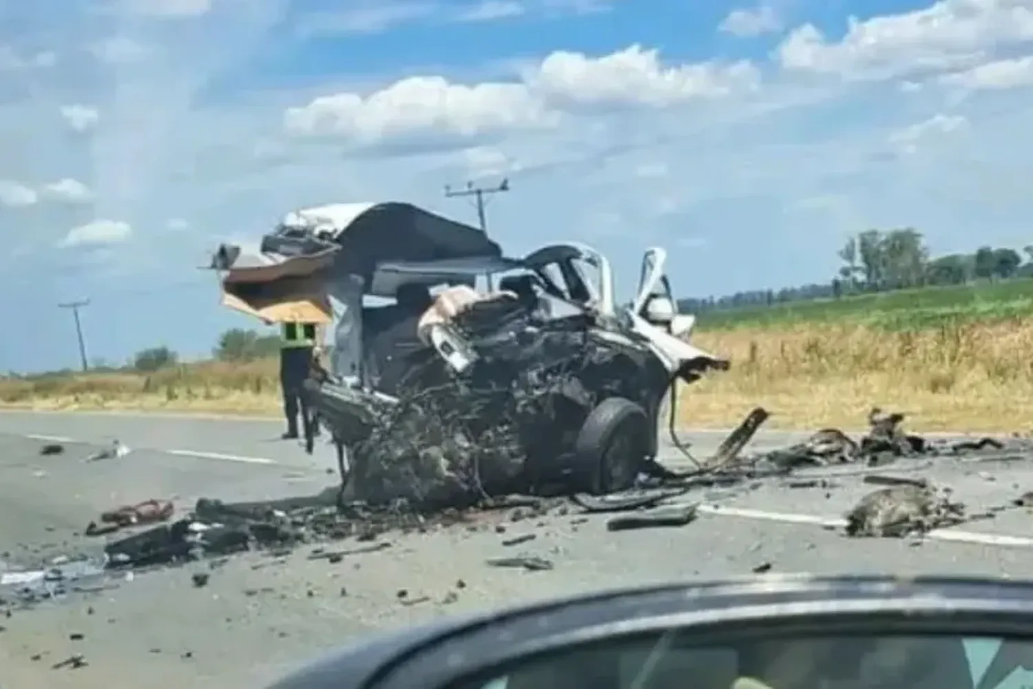 Tragedia en Ruta 11: el conductor de un auto falleció tras chocar con una camioneta