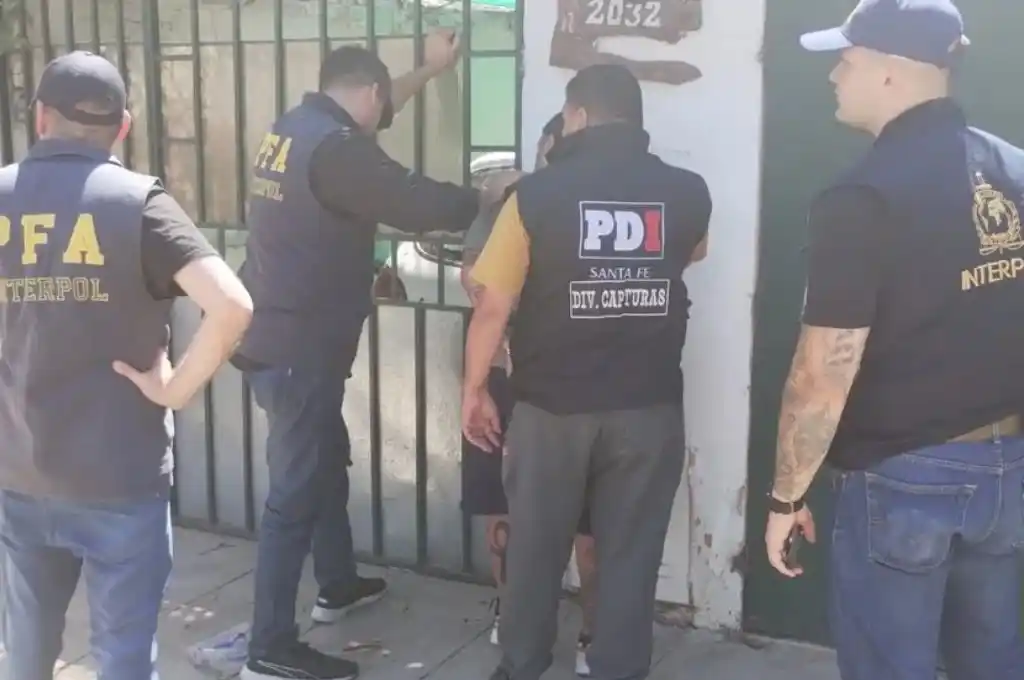El momento de la detención.