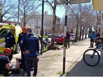 Ciclista herido tras colisionar con una moto en Venado Tuerto