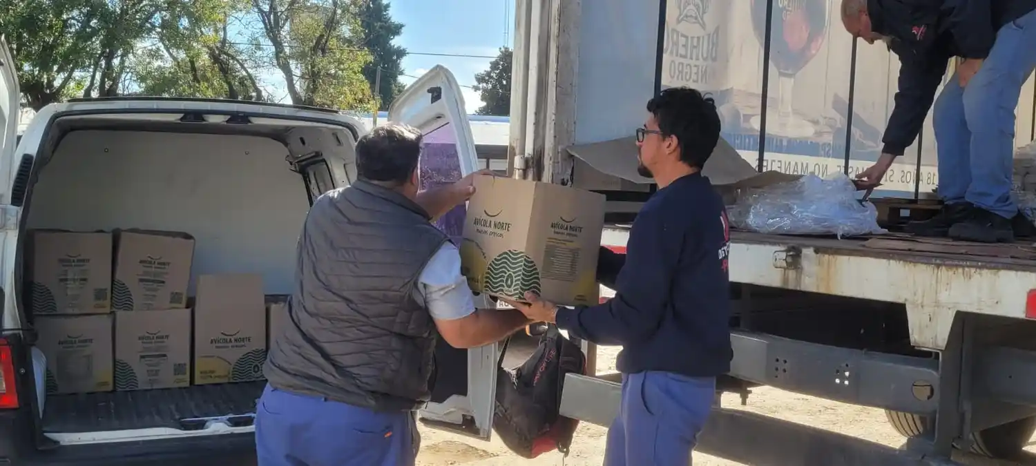 La mercadería venía en el camión secuestrado por alcoholemia positiva.
