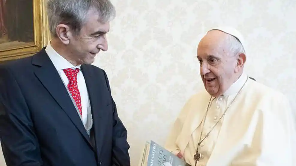 nelson Castro y papa Francisco