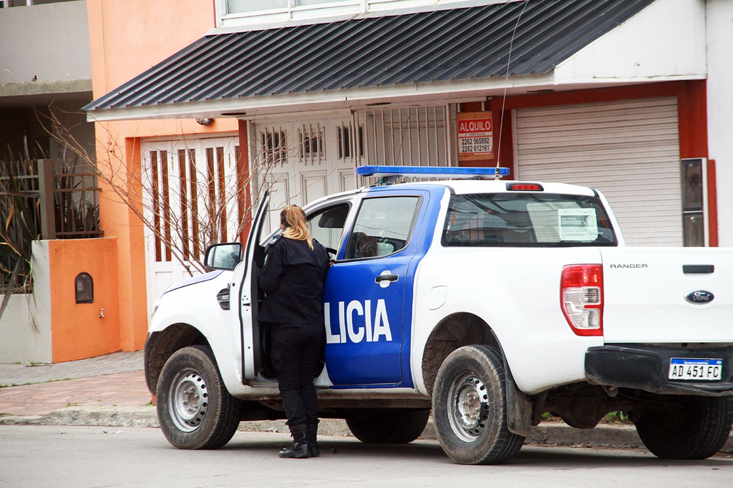 Personal policial. Intervino en el caso y se allanó el domicilio de los acusados