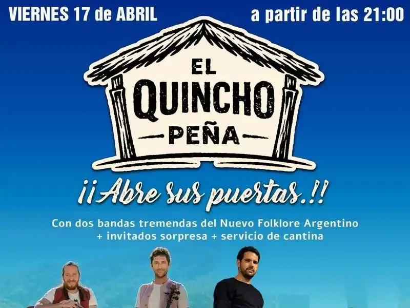 Chechelos y Federico Baldús 
abren el Quincho Peña