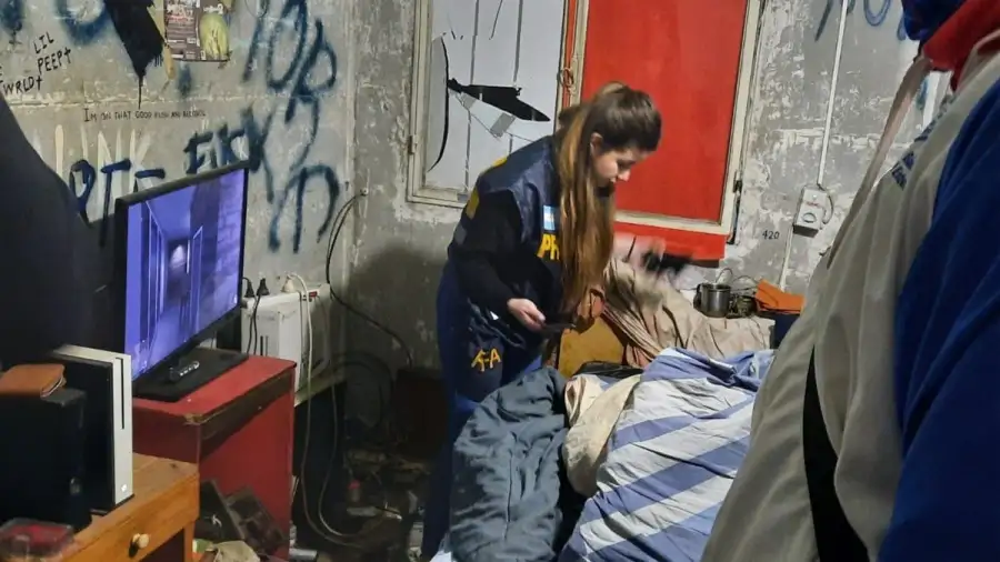 El procedimiento se realizó en una vivienda del barrio Vinalar, de la ciudad de Santiago del Estero.