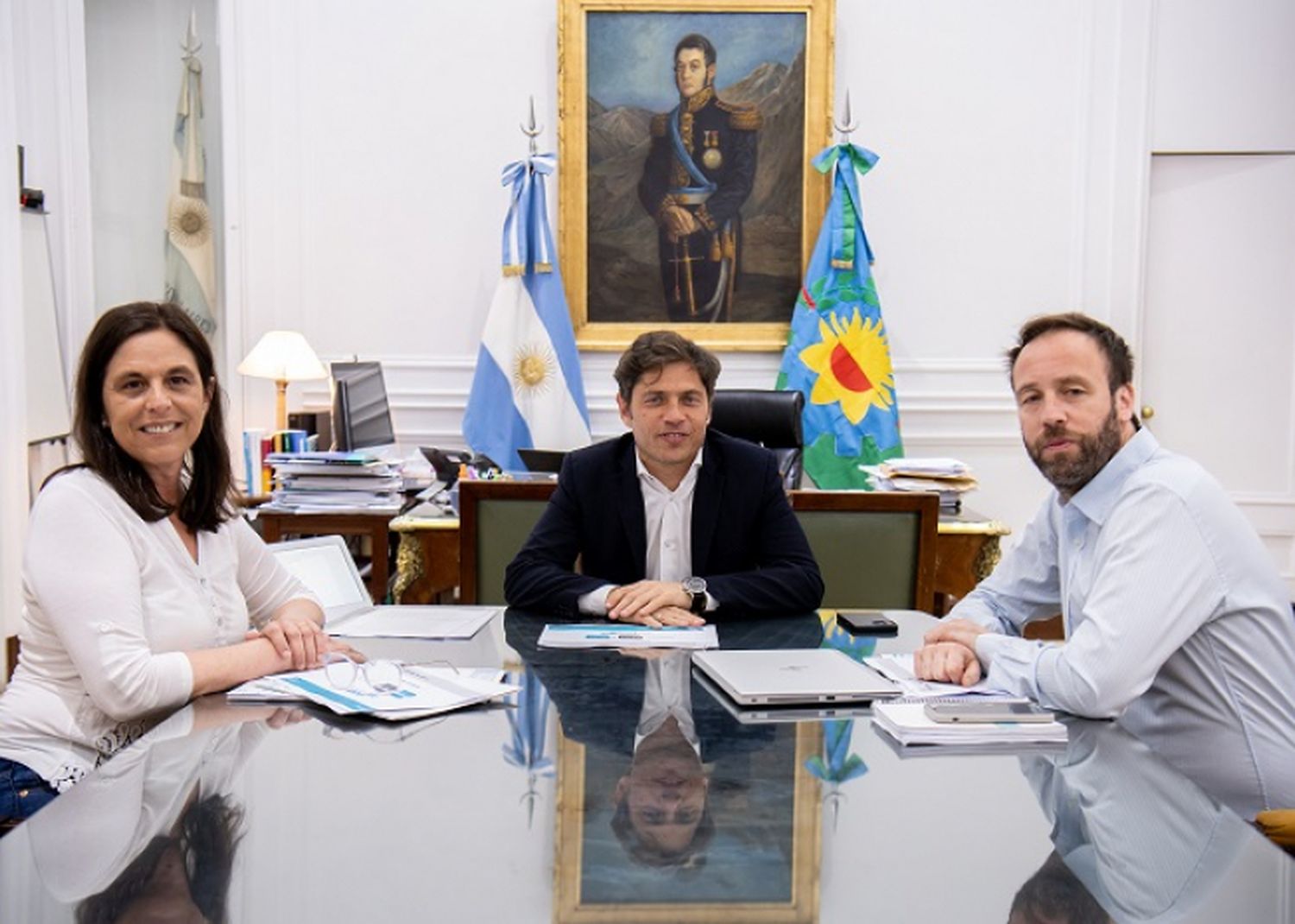 Kicillof y Moretti anunciaron aumentos para jubilados y pensionados del IPS.