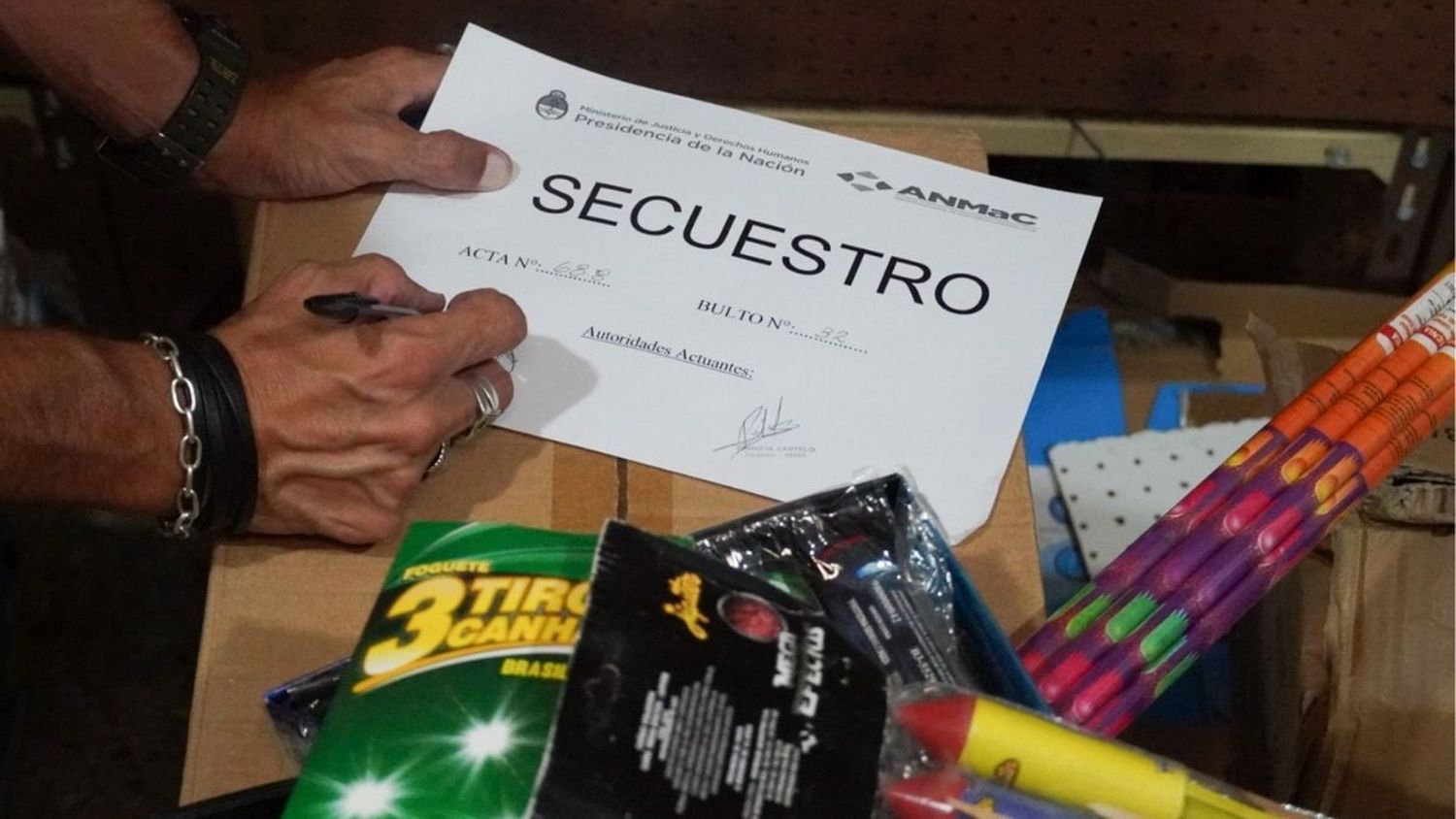 Secuestraron más de 19 toneladas de pirotecnia en operativos conjuntos