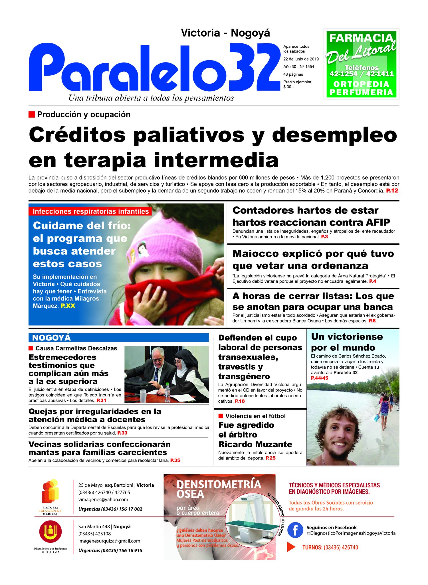Tapa Paralelo 32 edición Victoria-Nogoya sábado 22 de junio 2019